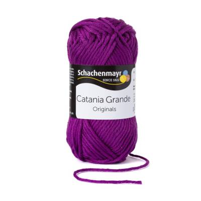 65,00 € / 1 kg Schachenmayr ’Catania Grande’ Baumwolle Wolle Garn z.B. für Shirts Tops Amigurumis Farbe: clematis / 3282