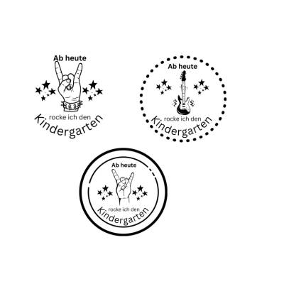 Ab heute Rocke ich den Kindergarten Bundle PNG SVG Datei - Download Plotterdatei - Plotter File - Kindergarten Vorschule