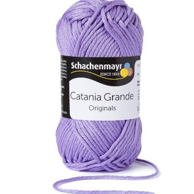 65,00 € / 1 kg Schachenmayr ’Catania Grande’ Baumwolle Wolle Garn z.B. für Shirts Tops Amigurumis Farbe: flieder / 3208