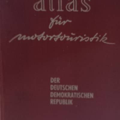 Atlas für Motortouristik DDR 1964 – Original VEB Landkartenverlag Berlin mit 100 Karten