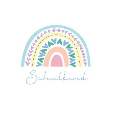 Schulkind Regenbogen PNG SVG Datei - Download Plotterdatei - Plotter File - Geschenkidee Gift - Kindergarten Vorschule 