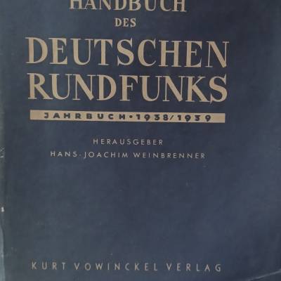 Handbuch des Deutschen Rundfunks Jahrbuch 1938/1939 – Seltenes Sammlerstück kaufen