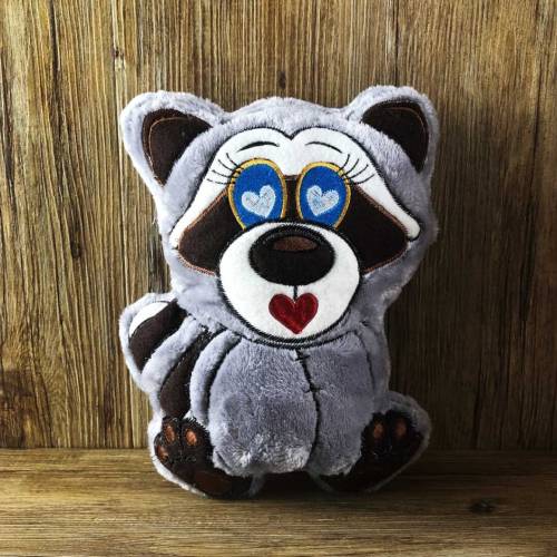 Stickdatei ITH Waschbär WILLI für Rahmen 20×30cm, Maschinenstickerei, ITH Stickmuster mit Tiermotiv