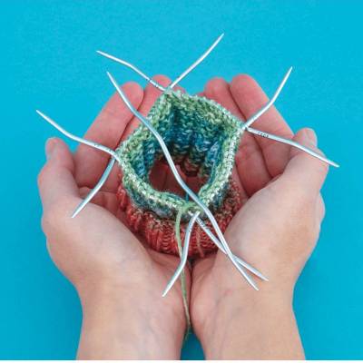 addi CraSy Snake Lace 15 cm 2,5mm  3 mm oder 3,5 mm– Ergonomische Stricknadeln für sicheren Halt