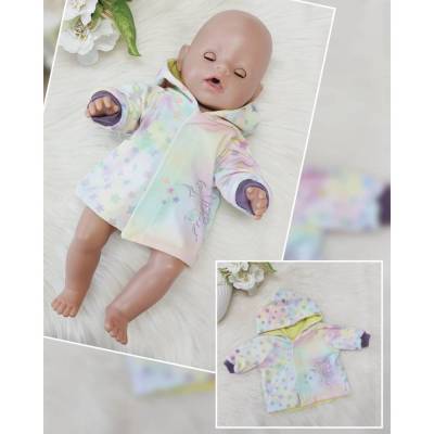Puppen Jacke zum wenden „Hologramm Fee"