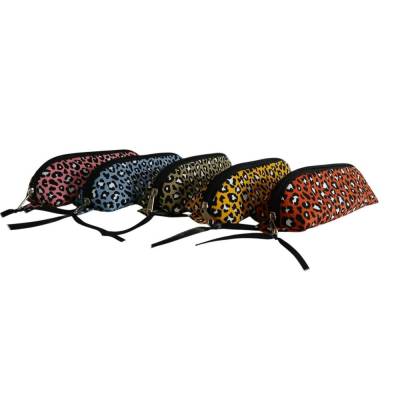Federtasche Kosmetiktasche Schminktäschchen Leopard