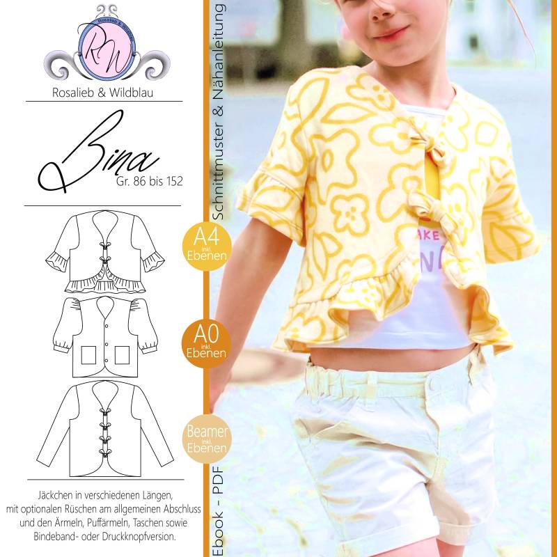 Ebook Bina Jäckchen Gr. 86 bis 152 Bild 1