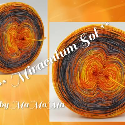 (GP €75,47/KG)   4 fädig  ** Miraculum Sol  ** Farbverlaufsgarn / Bobbel / Wolle