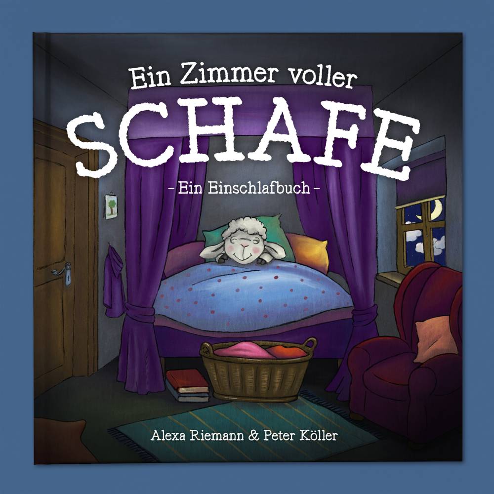 Bilderbuch, Kinderbuch, Einschlafbuch, ab 4 Jahre, »Ein Zimmer voller Schafe«, 48 Seiten inkl. Mini-Poster, 21x21 cm Bild 1