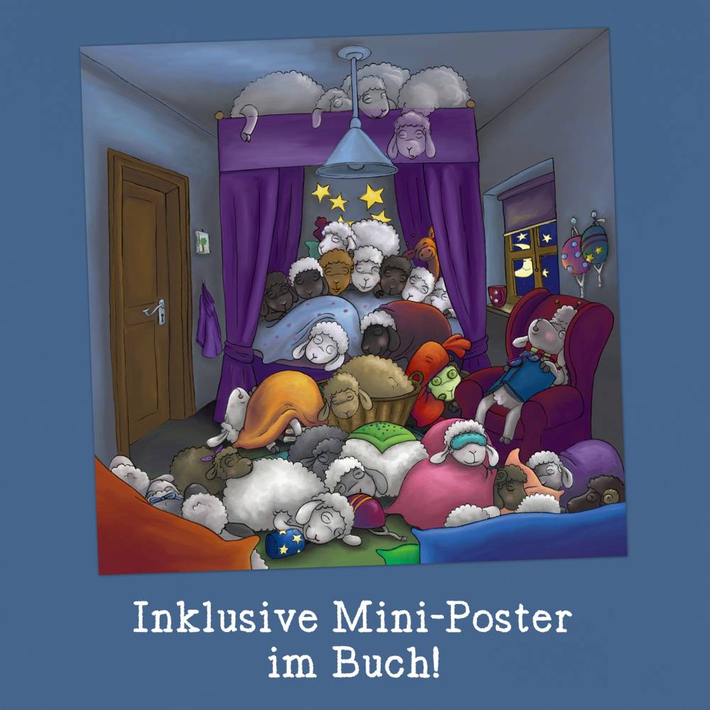 Bilderbuch, Kinderbuch, Einschlafbuch, ab 4 Jahre, »Ein Zimmer voller Schafe«, 48 Seiten inkl. Mini-Poster, 21x21 cm Bild 10