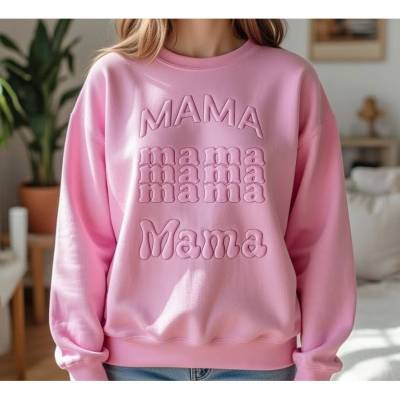 Stickdatei Mama 3D Schrift Trapunto –– Maschinenstickerei von Design-by-Jasmina