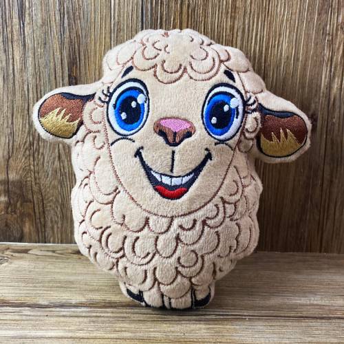 Stickdatei ITH Schaf Ulla für Rahmen 16x26 cm, Maschinenstickerei, ITH Stickmuster mit Tiermotiv