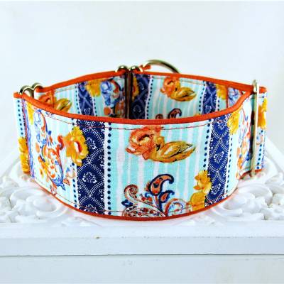 Windhundhalsband „Emily“ – Farbenfrohes Martingale Hundehalsband mit Zugstopp, individuell verstellbar & maßgefertigt