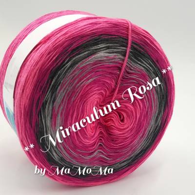 (GP €80€/kg) 3 fädig **Miraculum Rosa ** Farbverlaufsgarn / Bobbel / Wolle  Kunterbunt