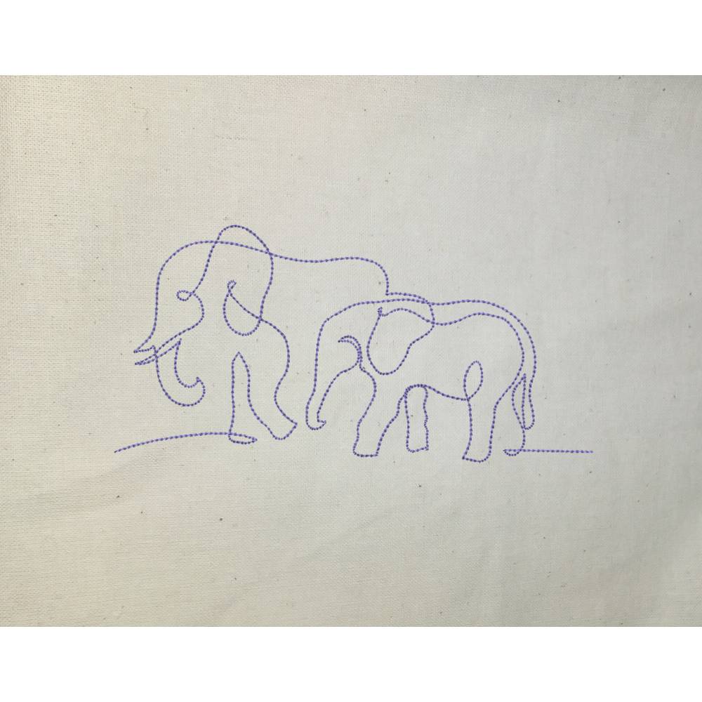 Babyelefant oneline 12-14x18cm Bild 1