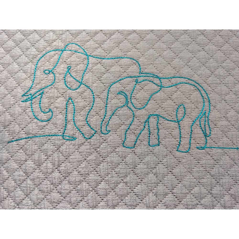 Babyelefant oneline 12-14x18cm Bild 2