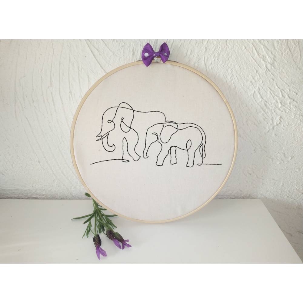 Babyelefant oneline 12-14x18cm Bild 9