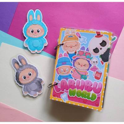 Labubu Minihaus Quiet Book – Montessori Busy Book Deutsch, handgemachtes Spielbuch für Kinder