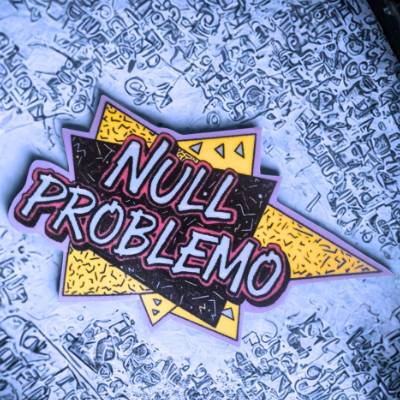 MILLICAT DESIGN XL-Sticker "Null Problemo" - 80er Jahre Flashback