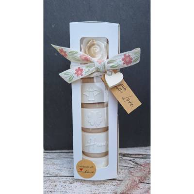 Teelicht-Geschenkset ~ Geburtstag ~ Mitbringsel ~ Teelichthalter ~ Windlicht ~ Kerzenset