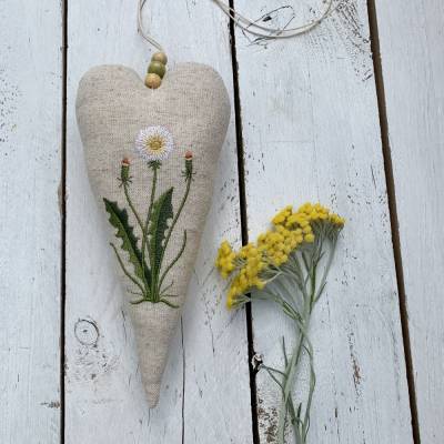 Stoffherz Löwenzahn