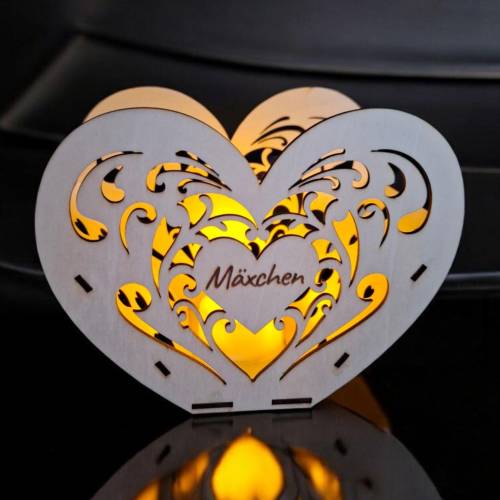 Holzlicht • Sternenkindandenken • Trauergeschenk • Hochzeitsgeschenk • Hochzeitslicht • Deko