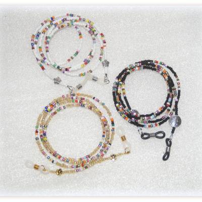 1 Brillenkette unifarben + bunt nach Auswahl, Brillenband, Sonnenbrillenband