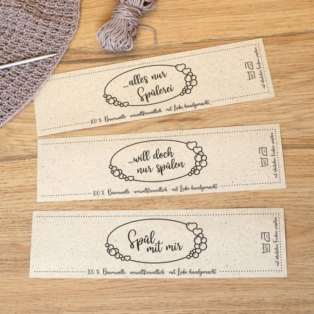 Geschenkverpackung für Spültücher – Banderole mit witzigen Sprüchen zum Selbstausdrucken Bild 3