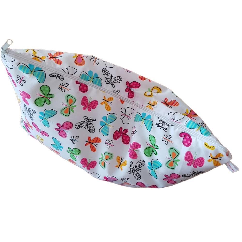 Kissenhülle 40x40 cm – Bunte Schmetterlinge – Baumwolle – Kinderzimmer – Handgemacht – Unikat Bild 2