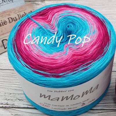 (GP €75,47/KG)    4 fädig  ** Candy Pop** Farbverlaufsgarn / Bobbel / Wolle