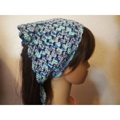 Gehäkeltes Kinderkopftuch aus 100% Baumwolle – Bunte Farben & Handarbeit