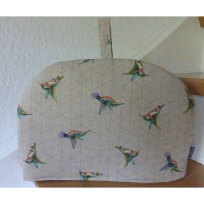 Teacosy übermütige Kolibris Wärmehaube für Tee-/Kaffeekannen Unikat
