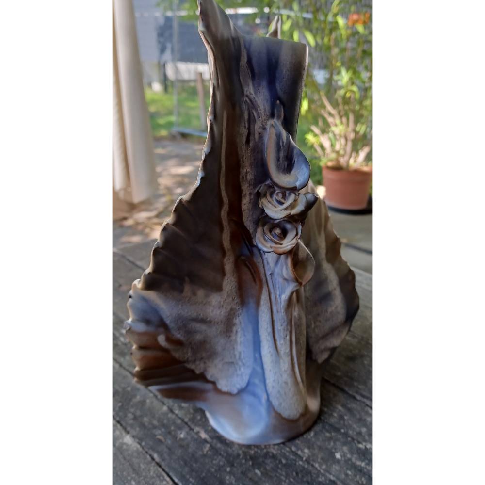 Außergewöhnliche Keramik Vase aus den 80er Jahren – Vintage Deko-Unikat