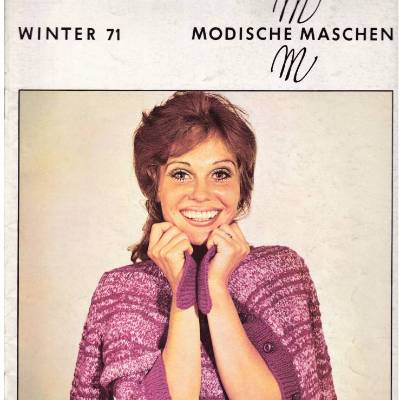 Zeitschrift Modische Maschen 3/71  Winter 1971 DDR Vintage aus den 1970er Jahren 