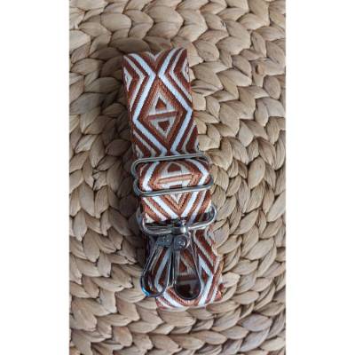 Taschengurt verstellbar braun, Gurtband mit Karabiner in vielen verschiedenen Farben