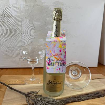 Original handgemachte Flaschenanhänger bunt kein Druck. Geschenkverpackung Anhänger, Geschenk Anhänger