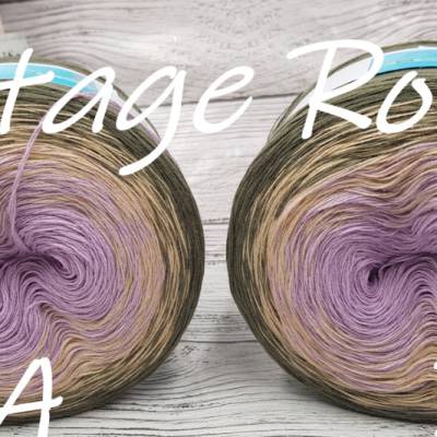 (GP €80/KG)3 fädig **Vintage Roses   ** Farbverlaufsgarn / Bobbel / Wolle  Kunterbunt