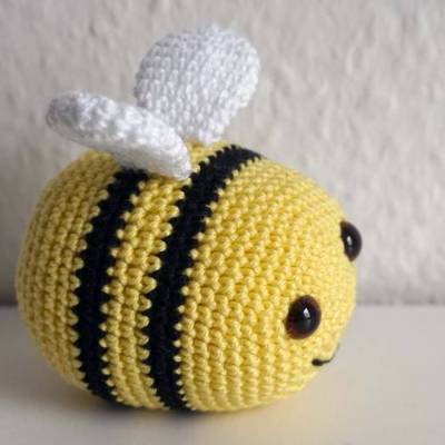 Amigurumi Biene Summsumm   Häkeltier, Kuscheltier, 100% Baumwolle