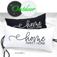 Türstopper SET oder einzeln, Home sweet home schwarz weiß Outdoor Wohndeko black and white, by BuntMixxDESIGN