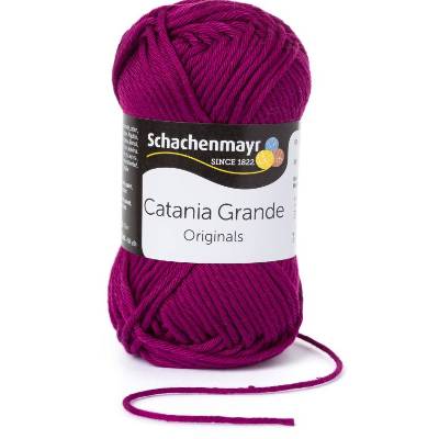 65,00 € / 1 kg Schachenmayr ’Catania Grande’ Baumwolle Wolle Garn z.B. für Shirts Tops Amigurumis Farbe: fuchsia / 3128