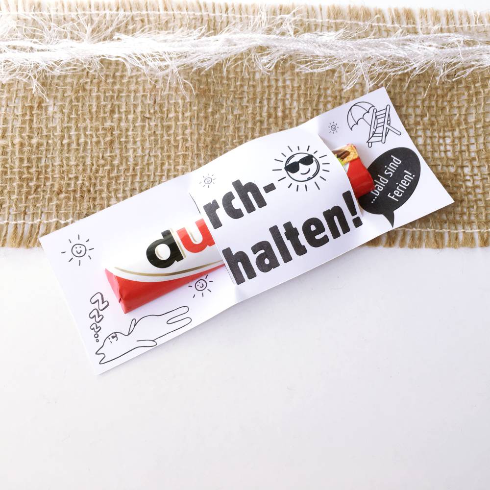 Druckvorlage Geschenk für Schüler – Abschiedsgeschenk Sommerferien PDF – Kleinigkeit vom Lehrer zum Schuljahresende Bild 1