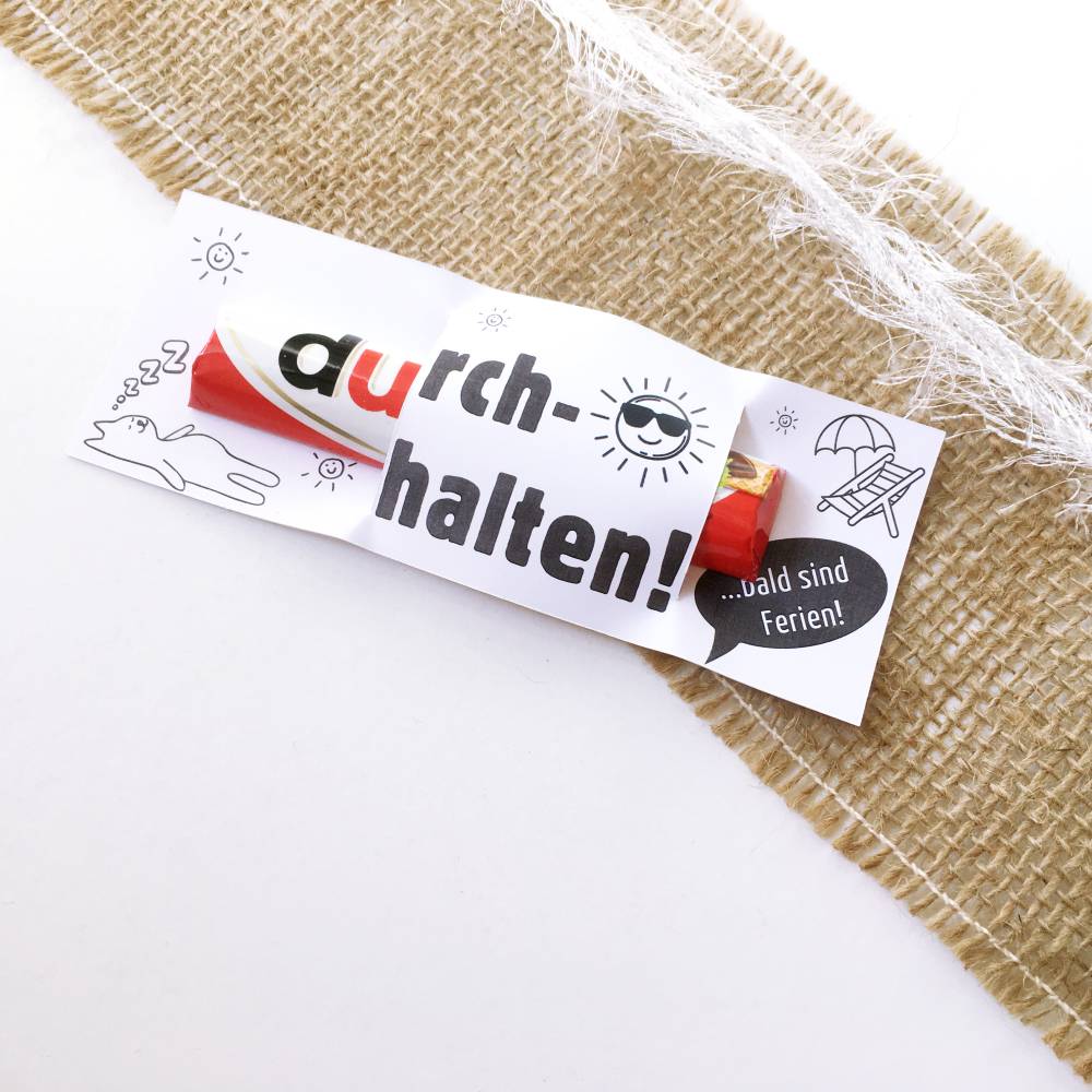Druckvorlage Geschenk für Schüler – Abschiedsgeschenk Sommerferien PDF – Kleinigkeit vom Lehrer zum Schuljahresende Bild 3