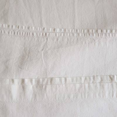 Vintage Bettlaken 70er Jahre weiß Baumwolle Aussteuerbettwäsche Made in Germany