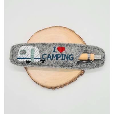 Stickdatei Etui für Kugelschreiber Camping ITH – Wohnwagen