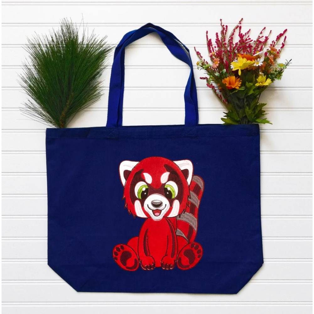 Stickdatei Applikation Panda Pitt in 3 Größen, Maschinenstickerei, Stickmuster mit Tiermotiv Bild 4