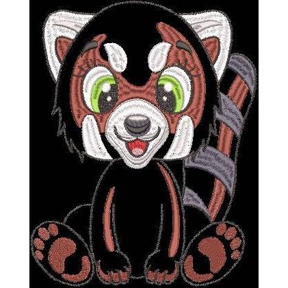 Stickdatei Applikation Panda Pitt in 3 Größen, Maschinenstickerei, Stickmuster mit Tiermotiv Bild 5