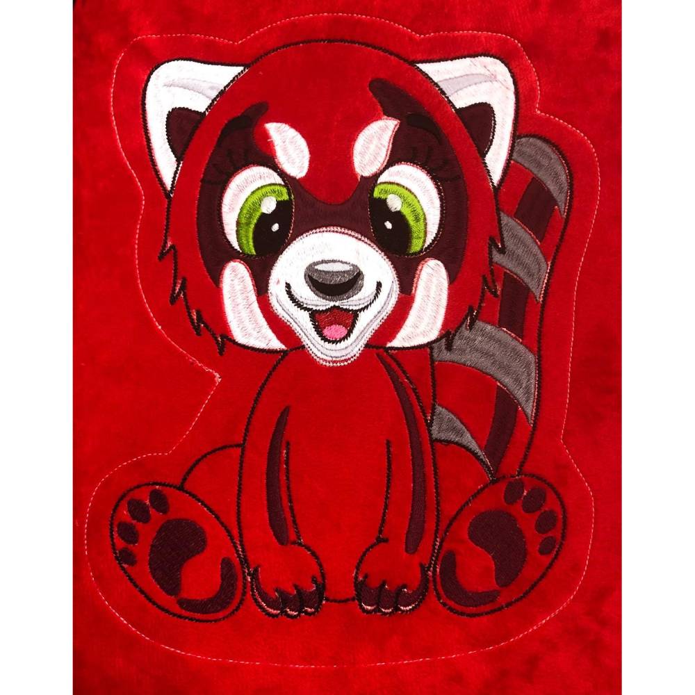 Stickdatei Applikation Panda Pitt in 3 Größen, Maschinenstickerei, Stickmuster mit Tiermotiv Bild 7