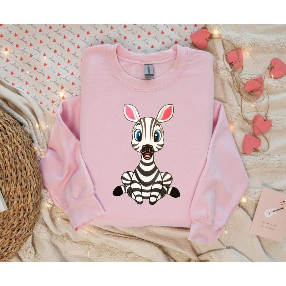Stickdatei Applikation Zebra Sophie in 3 Größen, Maschinenstickerei, Stickmuster mit Tiermotiv Bild 3