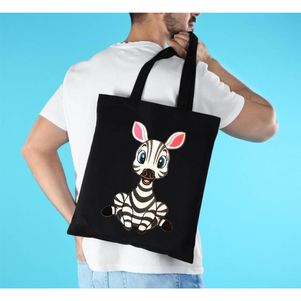 Stickdatei Applikation Zebra Sophie in 3 Größen, Maschinenstickerei, Stickmuster mit Tiermotiv Bild 4