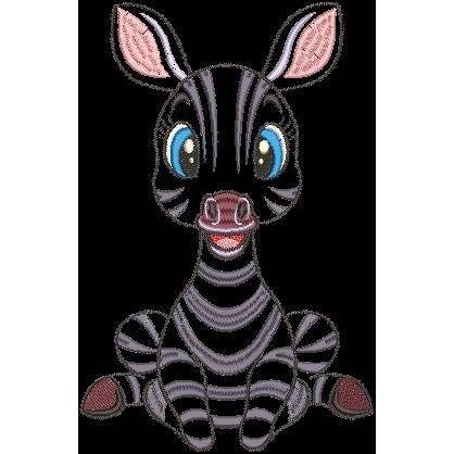 Stickdatei Applikation Zebra Sophie in 3 Größen, Maschinenstickerei, Stickmuster mit Tiermotiv Bild 5